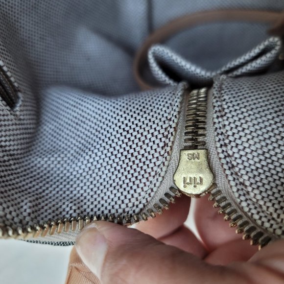 Vintage DOONEY & BOURKE Signature Canvas Domed Tan Top Handle Satchel - Picture 9 of 10